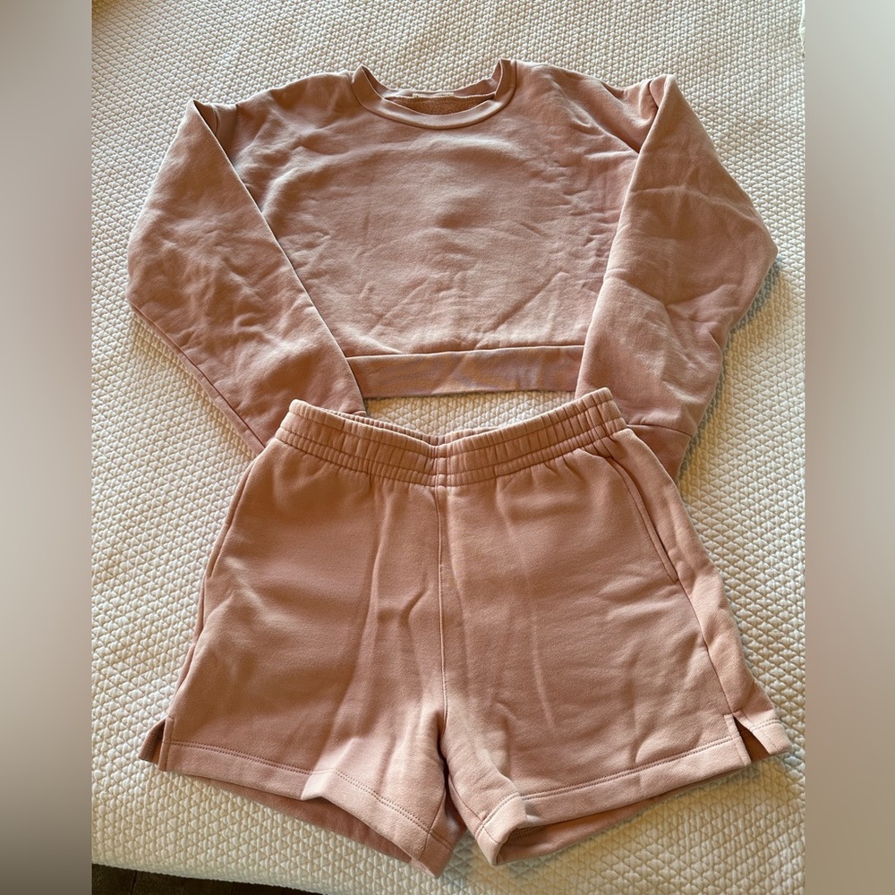 Reformation Pink Sweat Set